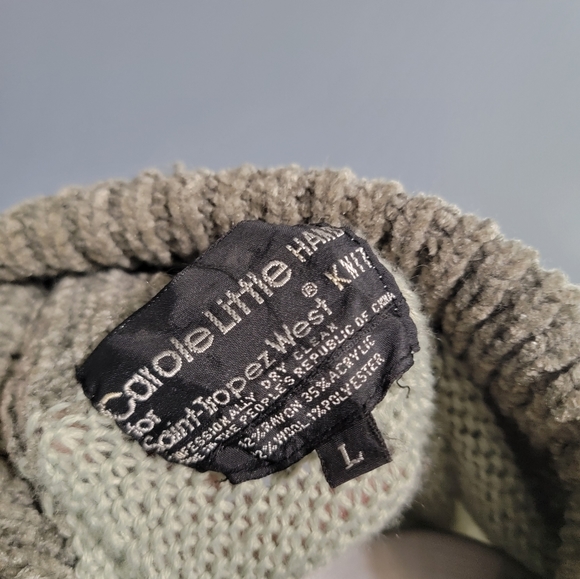 Vtg Carole Little Hand Knit sweater M/L - Picture 7 of 7